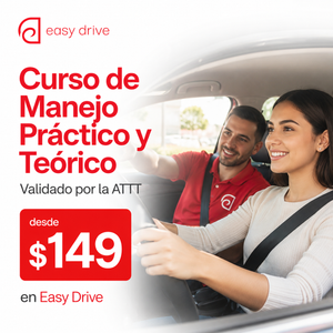 Curso de Manejo Práctico y Teórico Validado por la ATTT desde $149 en Easy Drive