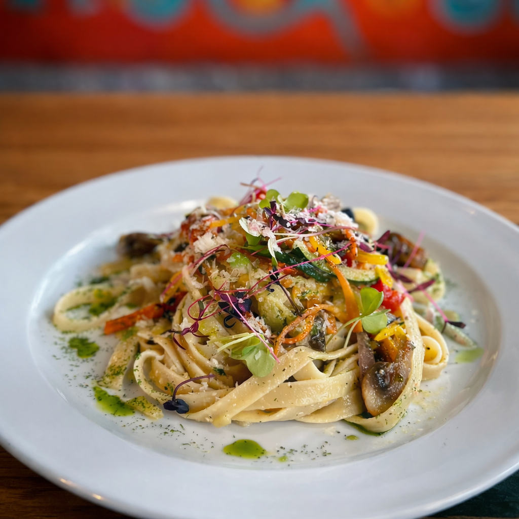 2 Pastas Artesanales + Entrada Bruschette del Salotto + 2 Copas de Vino por solo $25 en Salotto Italiano