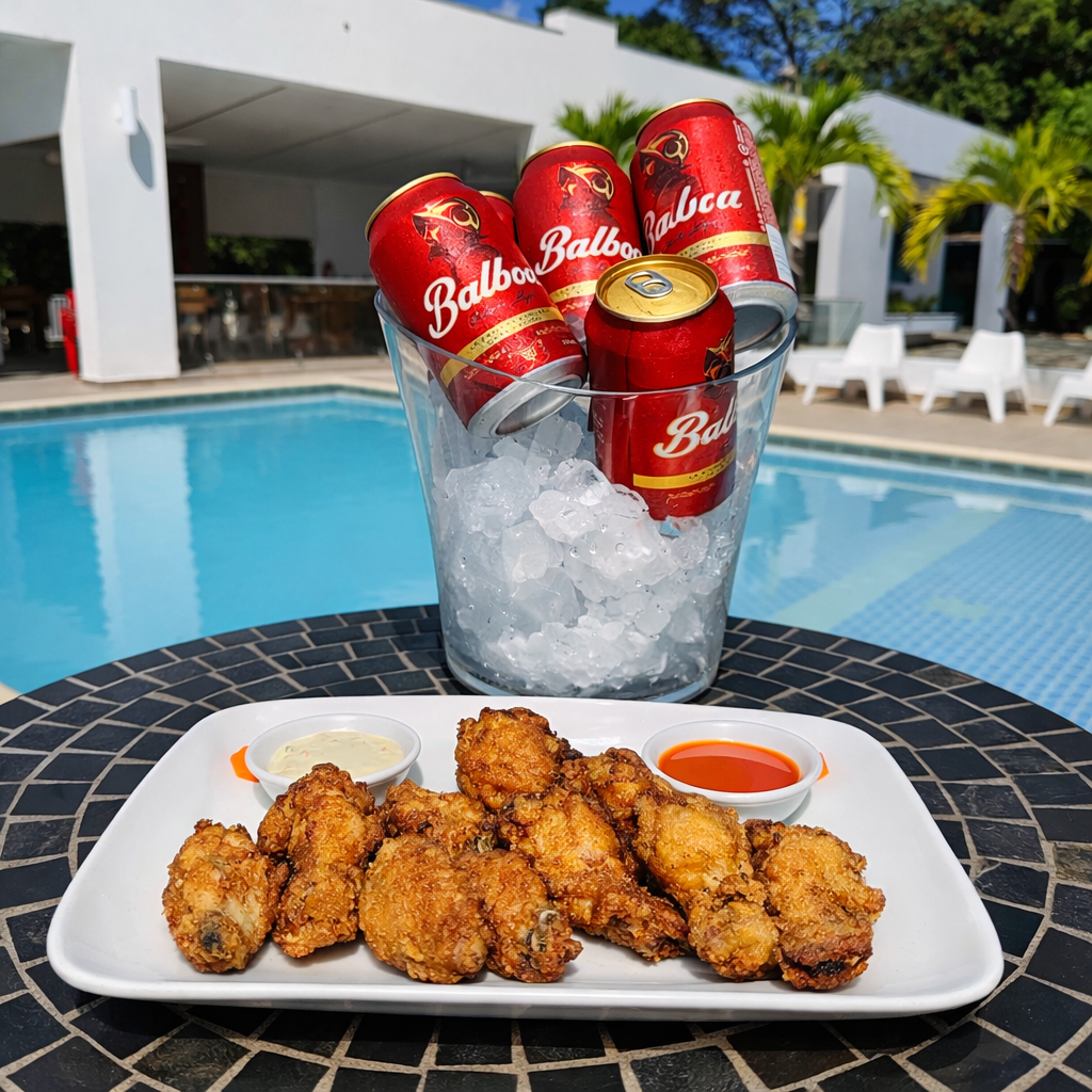 Pasadía con Cubetazo + Alitas para 2 Adultos y 1 Niño en Hotel Coronado Inn por $20