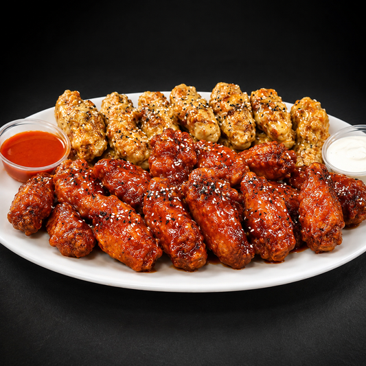24 Alitas + 4 Salsas por solo $9.99 en Alitas Salvajes Pub