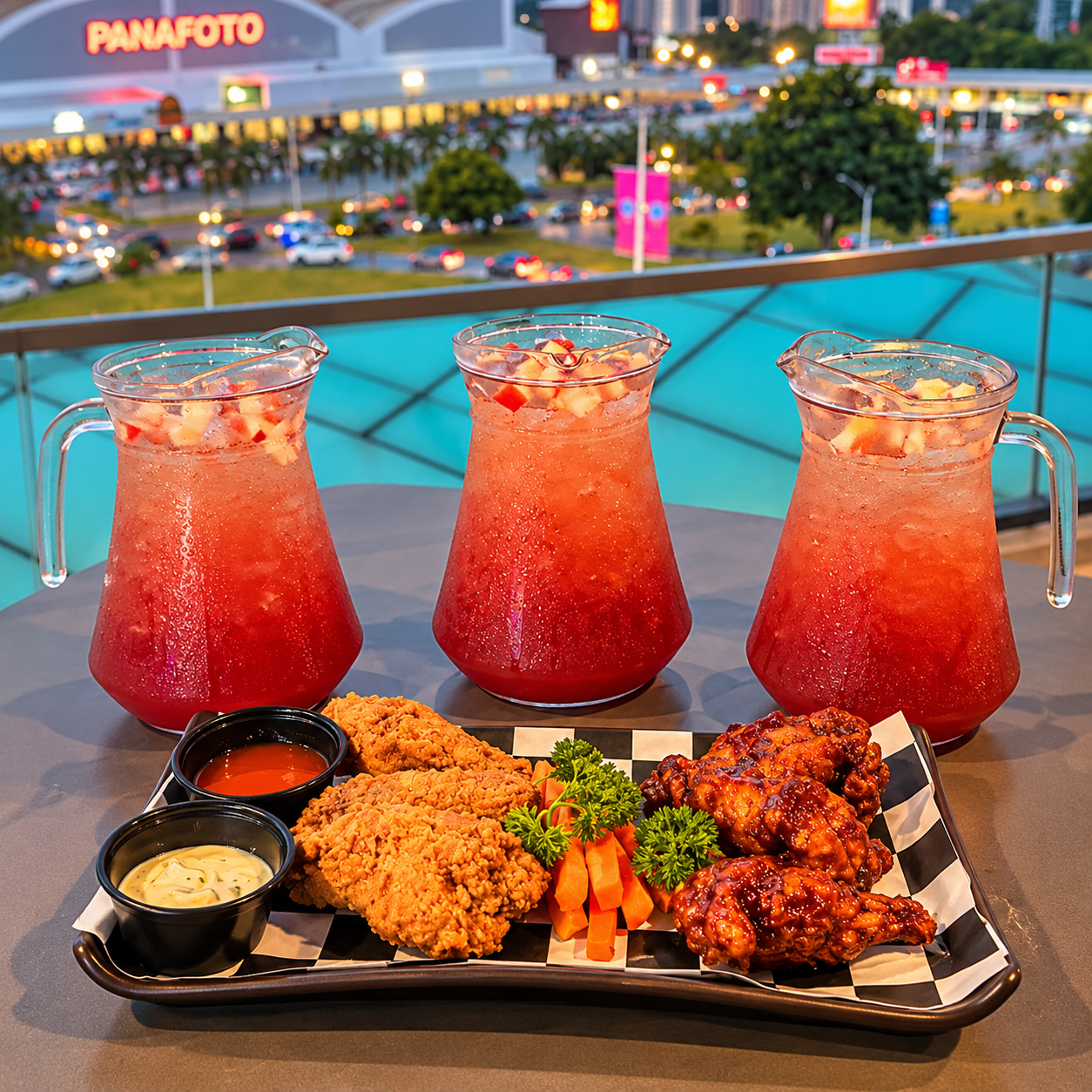 3 Horas de Open Jarra de Sangría + Alitas para 2 por $15 en Tercer Piso