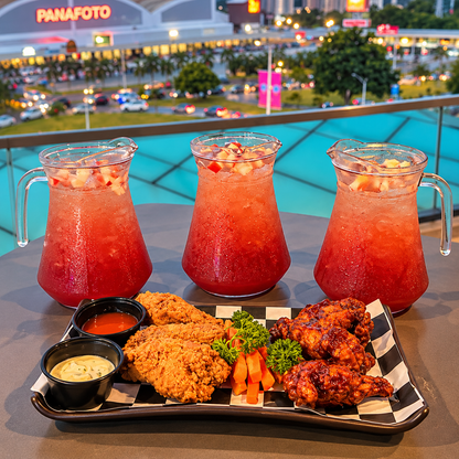 3 Horas de Open Jarra de Sangría + Alitas para 2 por $15 en Tercer Piso