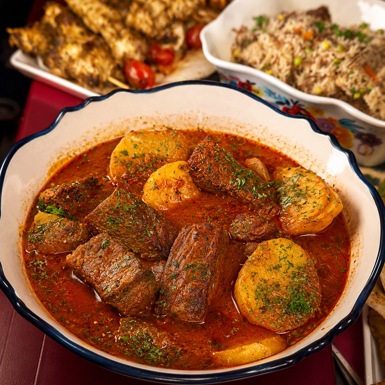 All You Can Eat Turco para 2 Personas con Shawarma, Pinchos, Pizzas Turcas y Té Caliente por $30 en Estambul Turkish Delight