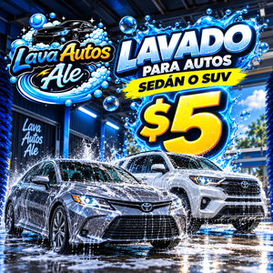 Lavado para Autos Sedán o SUV por $5 en Lava Autos Ale