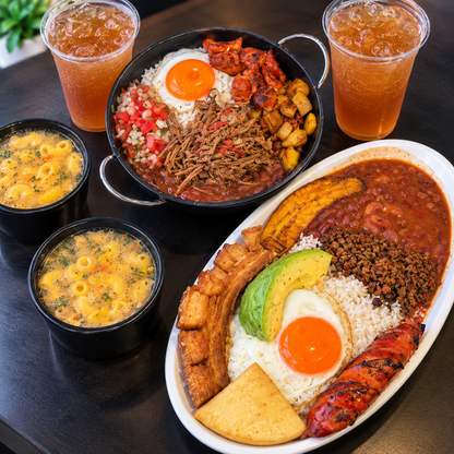 2 Platos Fuertes + 2 Calditos de Entrada + 2 Limonadas por $14 en La Kazuela