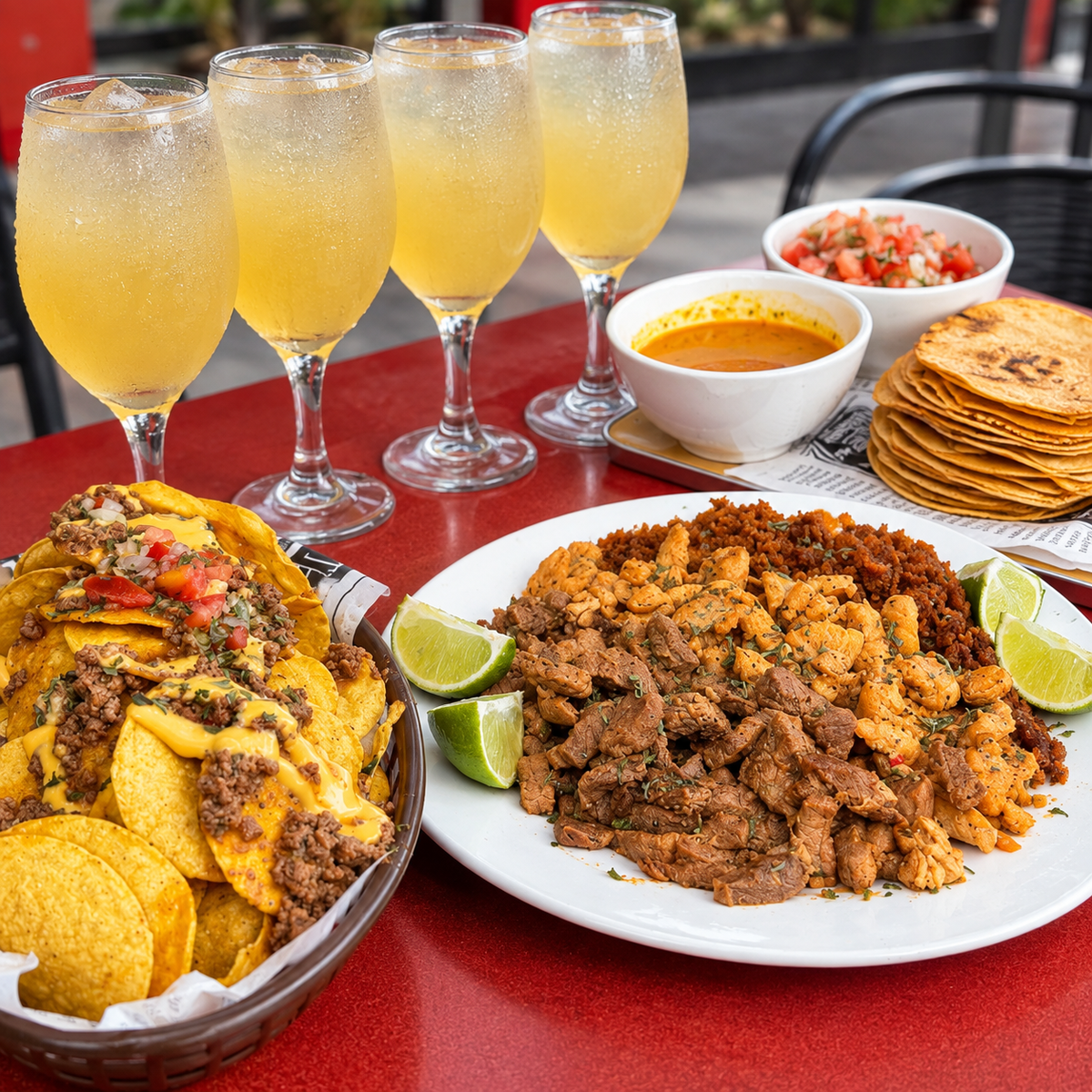 20 Tacos + Nachos + 4 Bebidas de la Casa por $18 en Zona Food