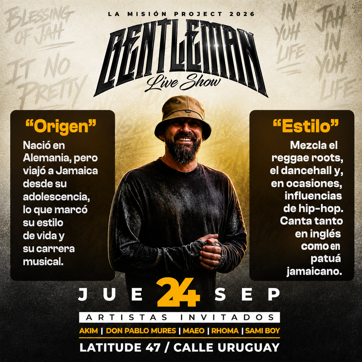 Oferta Runaway para 2 Personas por $45 Gentleman Live Show en Latitude 47