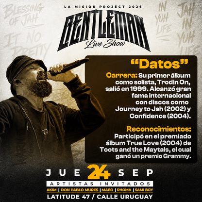 Oferta Runaway para 2 Personas por $45 Gentleman Live Show en Latitude 47