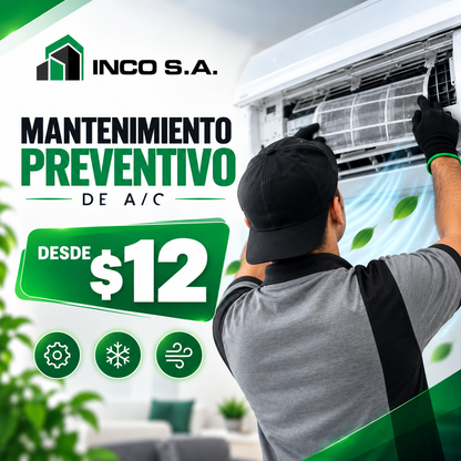 Mantenimiento Preventivo de A/C desde $12 en INCO S.A.
