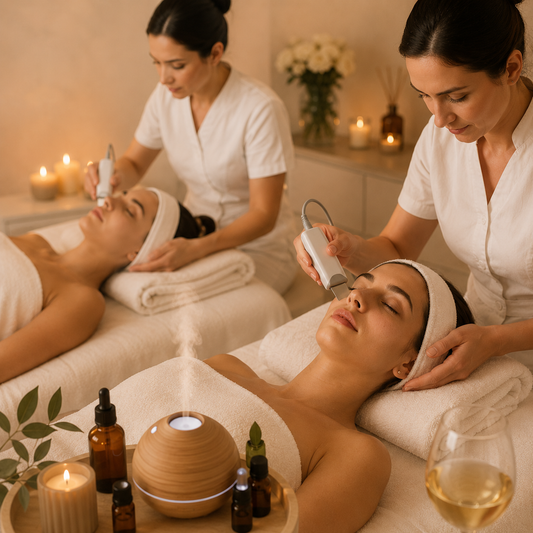 2x1 en Limpieza Facial Premium + Peeling Ultrasónico + Aromaterapia + Copa de Vino por solo $19.99 en Spacio Glow