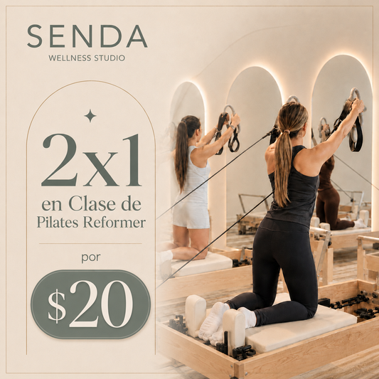 2x1 en Clase de Pilates Reformer por solo $20 en Senda Wellness Studio