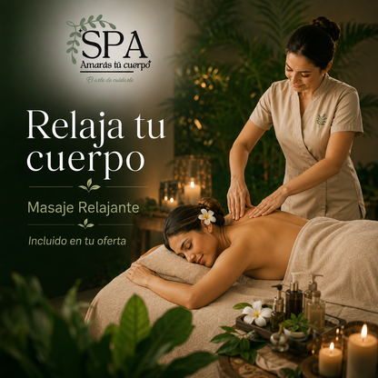 Masaje Relajante + Hidroterapia Podal por solo $20 en Spa Amarás Tu Cuerpo