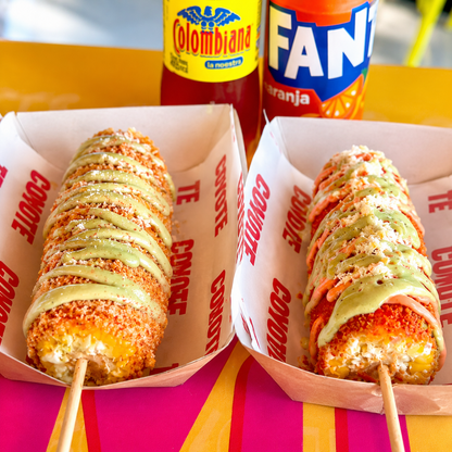 2 Coyote Dogs + 2 Elotes + 2 Esquites por solo $20 en Coyote Brisas del Golf