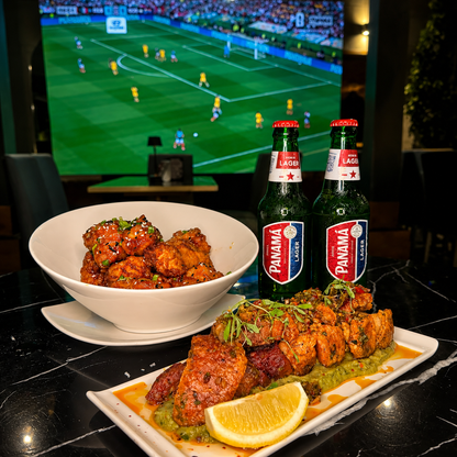 Chicharrón al Estilo Mexicano + 15 Boneless + 2 Cervezas por solo $25 en Piano Bar
