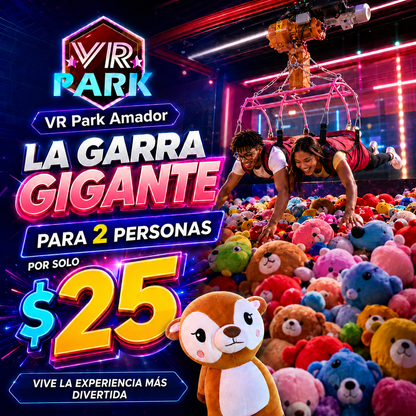 La Garra Gigante para 2 Personas por $25 en VR Park Amador