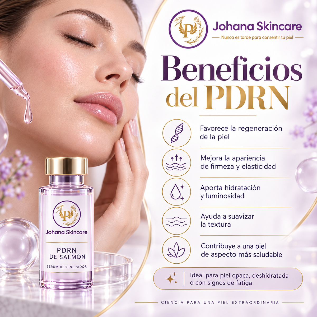 Facial Premium con PDRN de Salmón + Dermapen por $49 en Johana Skincare