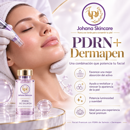Facial Premium con PDRN de Salmón + Dermapen por $49 en Johana Skincare