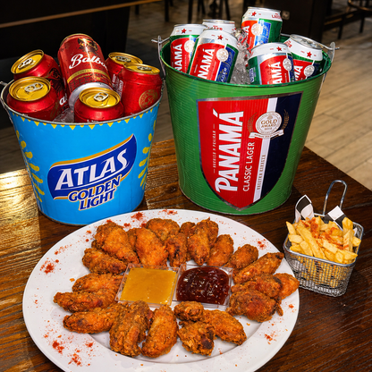 2 Cubetazos Nacionales + 20 Wings por solo $20 en Exe Lounge Bar by Exe Oriental