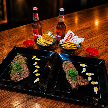 2 Rib Eye + Acompañamientos + 2 Cervezas por solo $18 en JB Potrerillos - Chiriquí