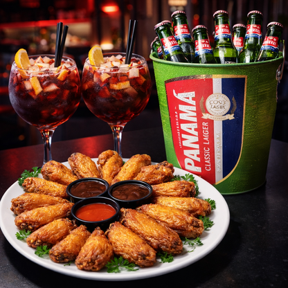 20 Alitas Apanada o BBQ + Cubetazo Nacional + 2 Sangrias por $20 en Lost Exclusive