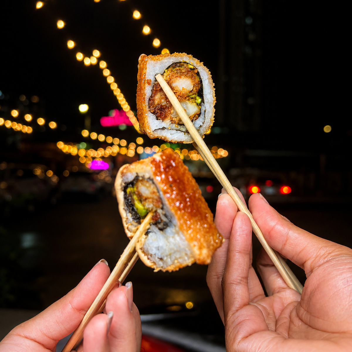 2 Sushi Premium del Menú + 1 Entrada + 2 Bebidas por solo $12 en Sushi Street