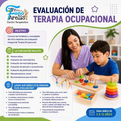 Evaluación Infantil Completa de Fonoaudiología o Terapia Ocupacional por $20 en Fono Arelis