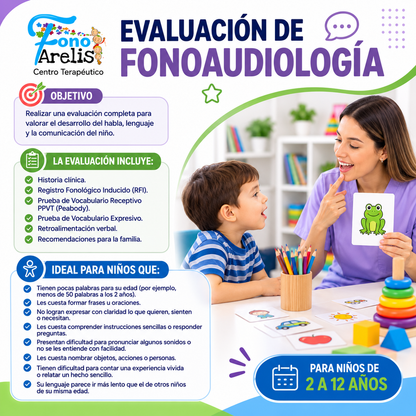 Evaluación Infantil Completa de Fonoaudiología o Terapia Ocupacional por $20 en Fono Arelis