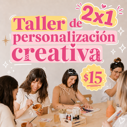 2x1 para Taller de Personalización Creativa + 2 Productos Incluidos por $15 en Gifts and More