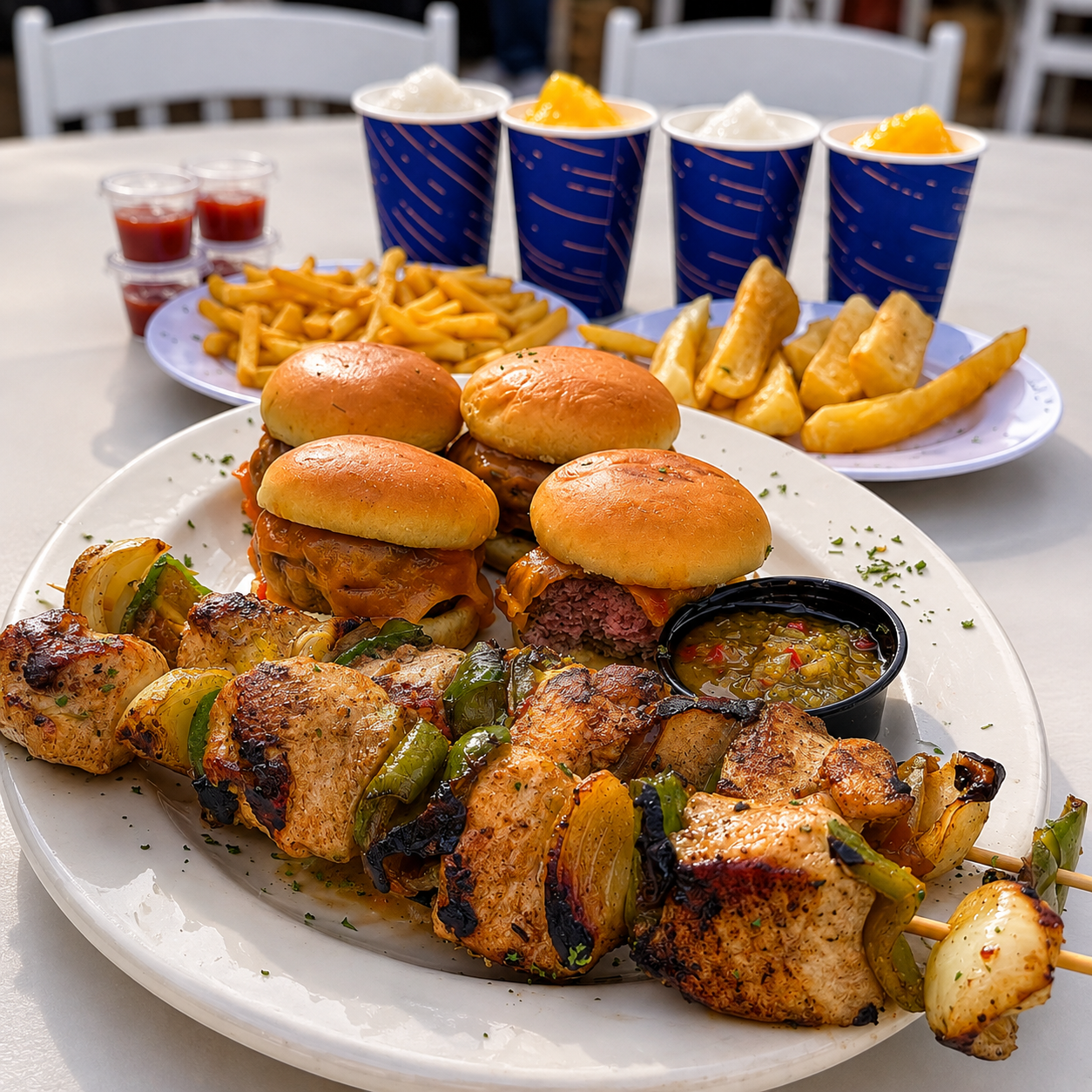 Day Pass para 2 Adultos o 2 Adultos + 2 Niños + Delicioso Combo de Comida desde $45 en Bay Club Playa Dorada