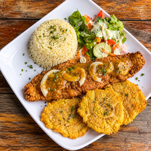 2 Platos de Pescado o Camarones + Wings + Acompañamientos + Bebidas