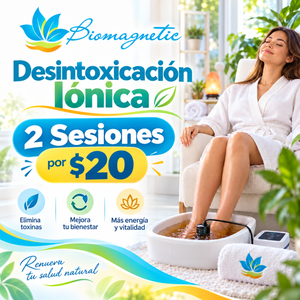 2x1 en Sesión de Desintoxicación Iónica