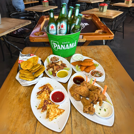 5 Platos para compartir + 1 Cubetazo de Heineken Silver por $25 en El Contenedor Terraza