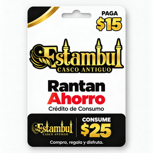 Paga $15 y Consume $25