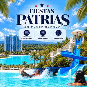Fiestas Patrias en Playa Blanca: Estadías de 2 o 3 Noches para 6 Personas