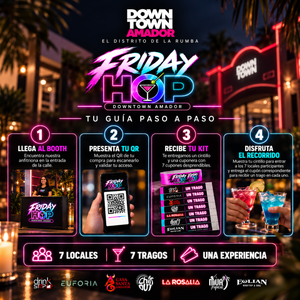 Friday Hop: 7 Bares + 7 Tragos + Entradas Incluidas en Downtown Amador