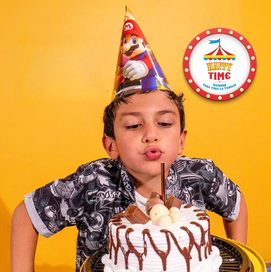 Paquete de Cumpleaños para 10 Niños por 3 Horas con Salón Premium + Comida y Bebidas + Anfitrión por $119.99 en Happy Time