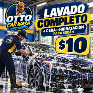 Lavado Completo + Cera e Hidratación para Sedán por $10 en Otto Car Wash
