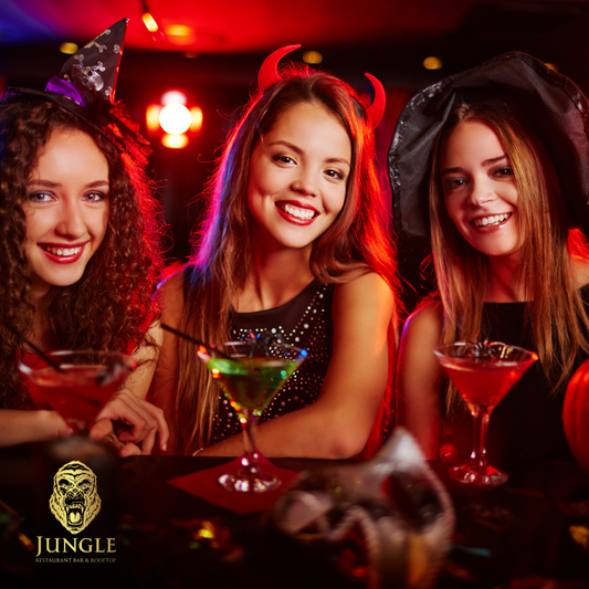 2x1 en Entradas para la Fiesta de Halloween + Trago de Bienvenida por $10 en Jungle Restaurant!