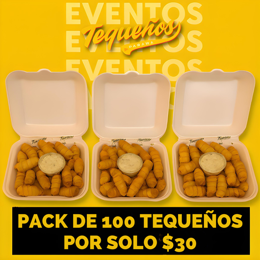 Pack Fiesta de 100 Tequeños + 4 Bebidas por $30 en Tequeños Panamá Obarrio