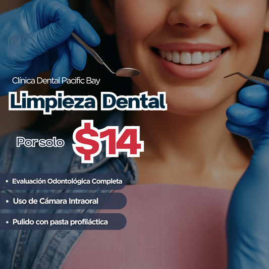 Limpieza Dental con Pulido + Evaluación Odontológica + Uso de Cámara Intraoral por $14 en Clínica Dental Pacific Bay