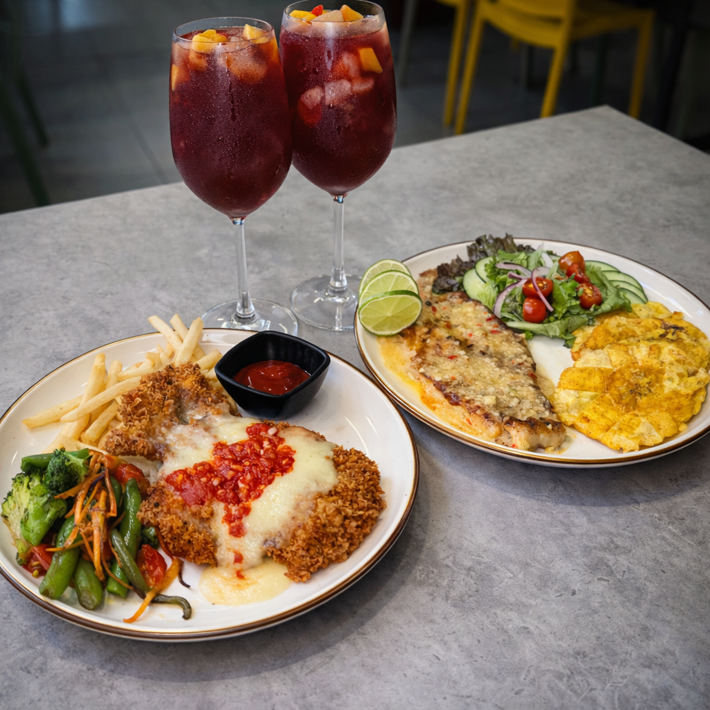 2 Platos Principales a Elegir + 2 Copas de Sangría por solo $24 en Valenti’s