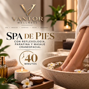 Spa de Pies con Reflexología, Parafina y Masaje Craneofacial de 40 Minutos