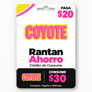 Tarjeta de Ahorro: Paga desde $12 y Consume hasta $40