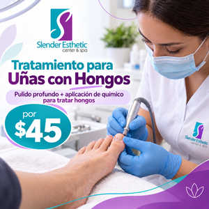Tratamiento para Uñas con Hongos + Pulido Profundo y Aplicación de Químico en uñas afectadas
