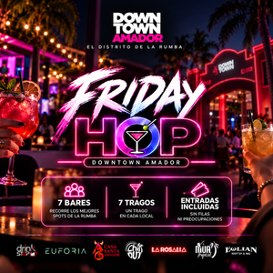 Friday Hop: 7 Bares + 7 Tragos + Entradas Incluidas en Downtown Amador