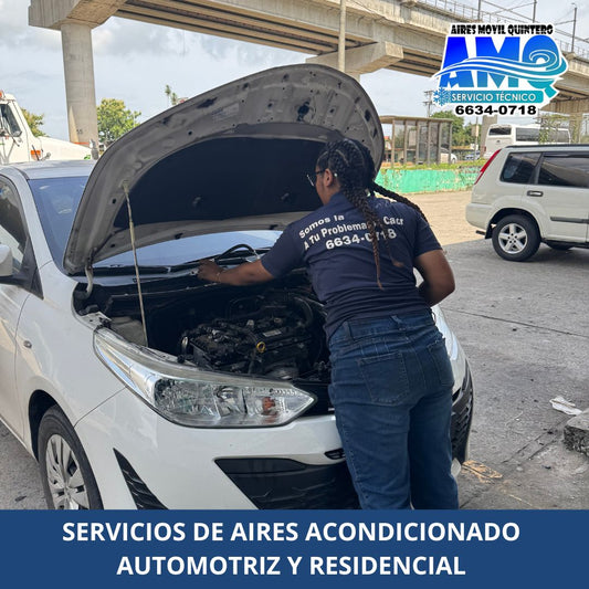 Servicio de Mantenimiento Preventivo de A/C para Autos, SUV y 4x4 por $45 en Aires Móvil Quintero