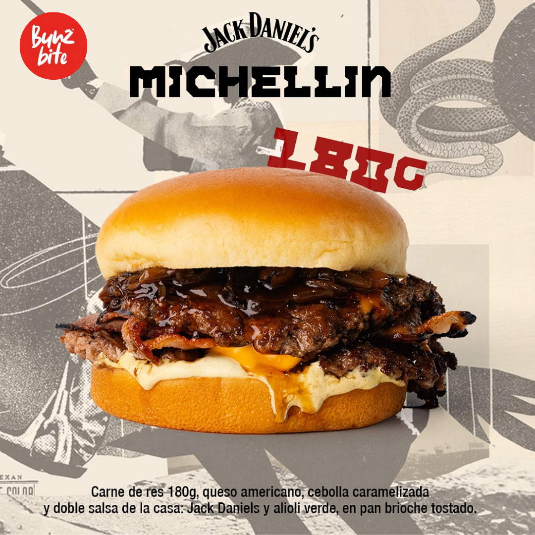 2 Burgers Michellin con Papas + 2 Bebidas por $14 en BunzBite.