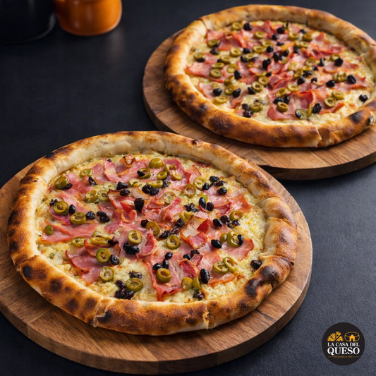 ¡2x1 en Pizza Pan de Jamón Navideño por $9.99 en La Casa del Queso!
