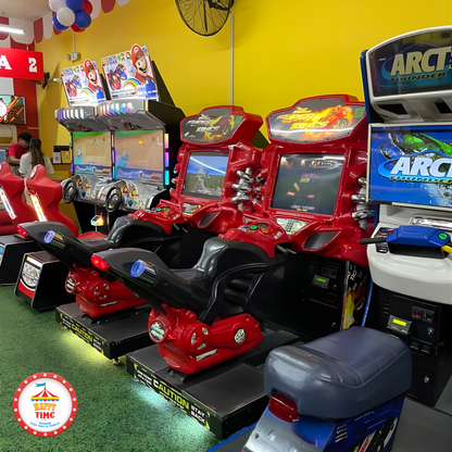 90 Minutos de Juego Ilimitado + Hot Dogs + Sodas + Cartera desde $12 en Happy Time