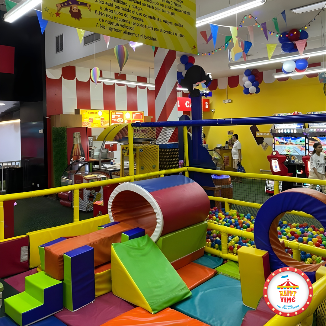 90 Minutos de Juego Ilimitado + Hot Dogs + Sodas + Cartera desde $12 en Happy Time